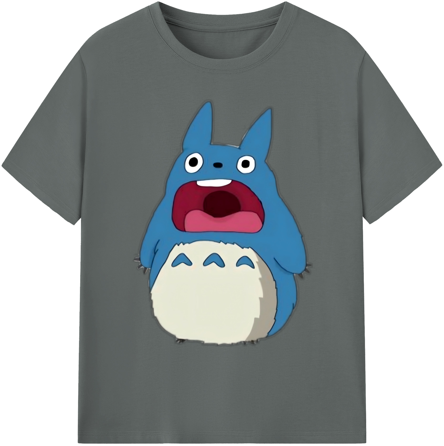 （画像用） となりのトトロ 草壁メイ 草壁サツキ My Neighbor Totoro Satsuki Kusakabe Mei Kusakabe 綿100％ メンズ半袖Tシャツ｜肌触りやわらか＆通気性